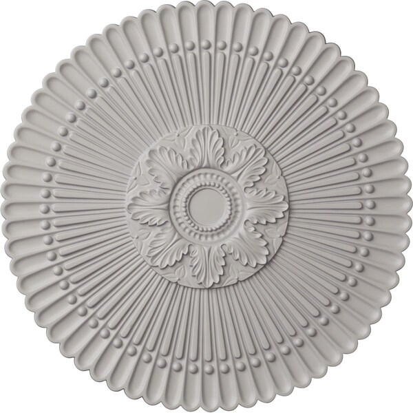 Ekena Millwork Nexus Ceiling Medallion (Fits Canopies up to 2 3/4"), Hand-Painted Ultra Pure White, 30"OD x 1 1/4"P CM30NEUWF - main